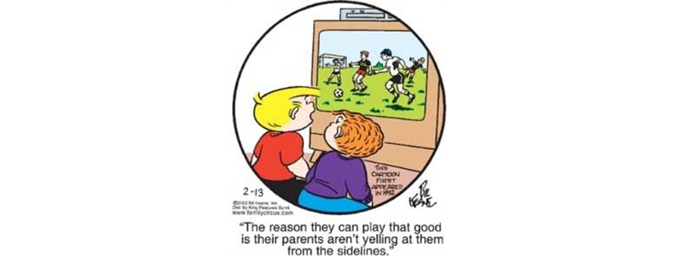 Parent Cheerleaders cartoon